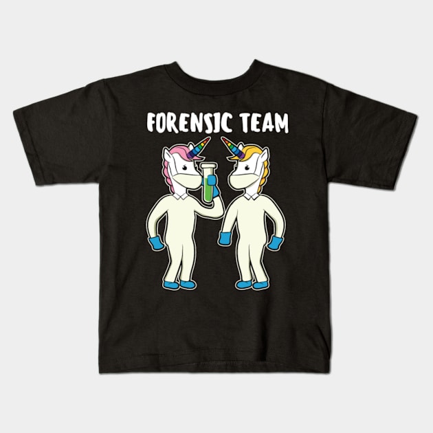 Forensic Team Einhon Forensic Police Gift Kids T-Shirt by tomhilljohnez